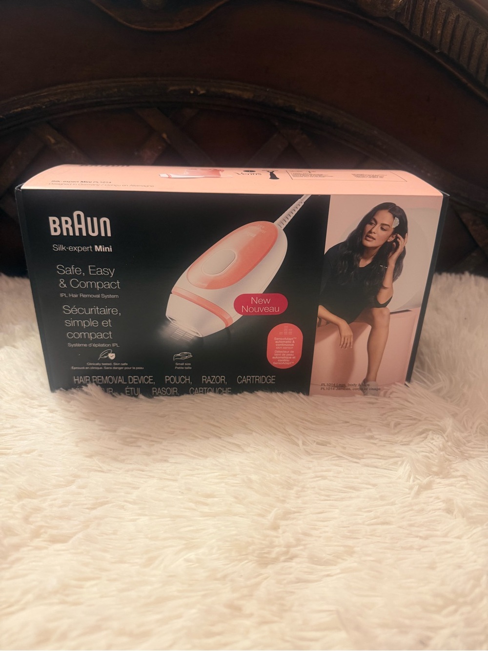 Braun Silk-expert Mini IPL Hair Removal Device - Pink/White